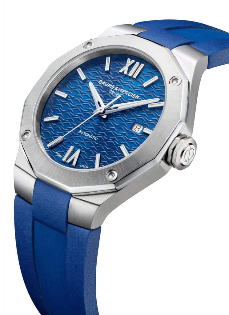 Baume et Mercier Riviera Blue Rubber Strap