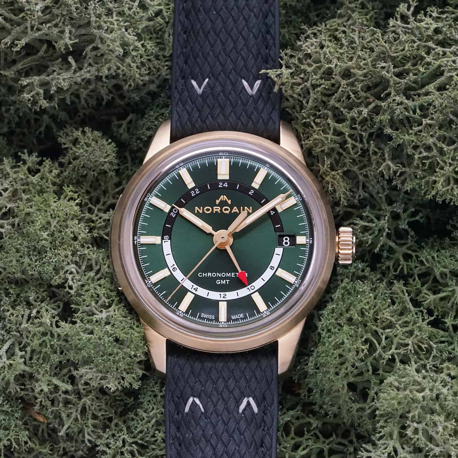 Norqain Freedom 60 GMT Opaline and Forest Green